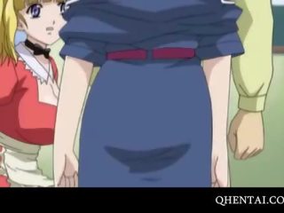 Hentai maids geneukt in bochten in trio