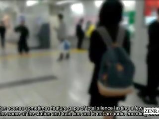 Japoniškas paauglys tikras čikanas traukinys patirtis