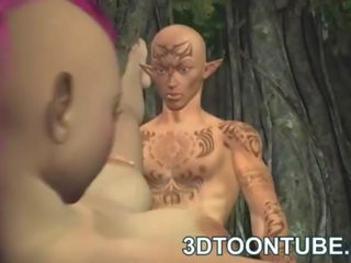 Hot 3d punk elf cookie getting fucked jero and hard