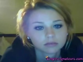 Unseen marvellous blonda flashes pe skype pentru boyfrie