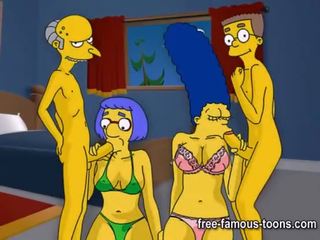 Simpsons hentai grūti orgija