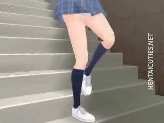 Ahvatlev 3d anime noor naine olema a märg unenägu