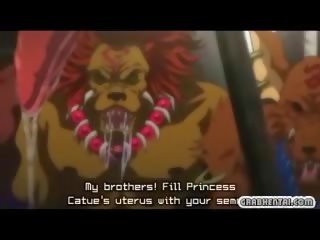 Verige veliko oprsje hentai princesa gangbanged s monsters