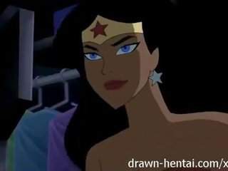 Justice league hentai - dva piščanci za batman gred