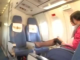 Beguiling air hostess gets fresh ak döl aboard