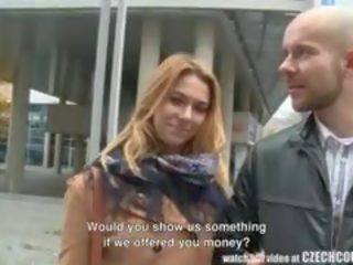 Amazing Busty Teen And Her BF Gets Money For Public xxx film