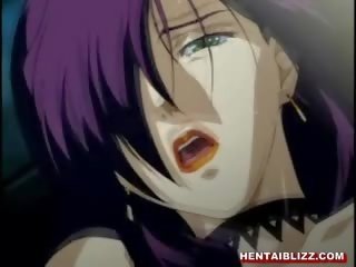 Japoniškas anime puikus jojimas phallus ir orgazmas