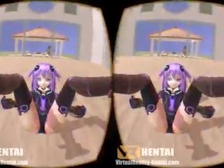 Hyperdimension neptunia - 紫の 心 で 3d sbs