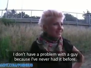Publicagent hd blondinka lezbiýanka takes phallus for pul