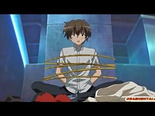 Roped hentai người xem cô ấy adolescent bạn bè gangbang qua bandits