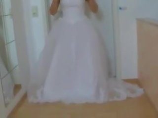 Amante em dela casamento vestido fodido difícil