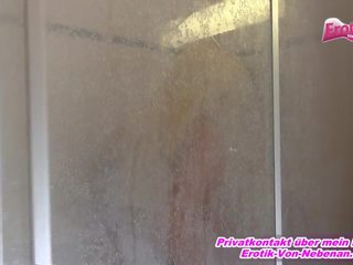 Anal in der Dusche - German ex girl ass to mouth in shower POV
