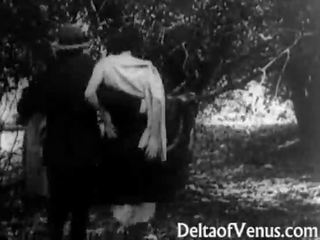 Antiek volwassen film 1915 - een gratis rit