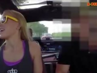 Slim Blonde Flashes Her Tits And Banged