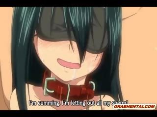 Blindfold Hentai stunner Chained And Gangbanged Hard