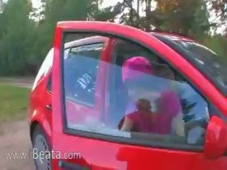 X jmenovitý video s můj prsatá coed v the auto