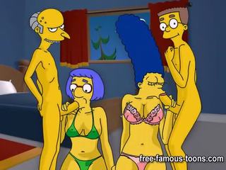 Simpsons hentai duro orgía