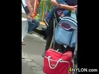 Damsel In A Skirt At An Amusement Park