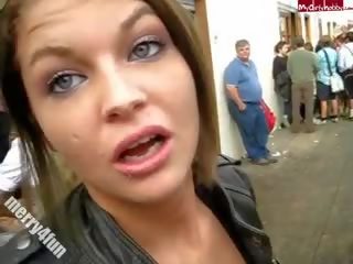 Public Blowjob At Oktoberfest!