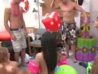 Young Students Sexing On College Party