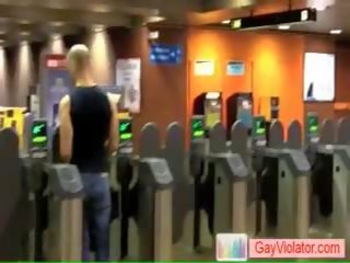 Adolescent Gets Banged In Subway By Gayviolator