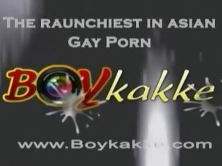 Gooey Lover. Asian fellow Sucking Off dick