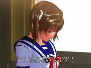 Plachý 3d anime mladý žena video kozičky