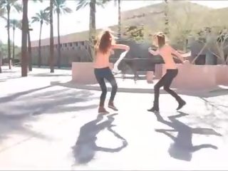 Twins I smashing girls playing porn in public