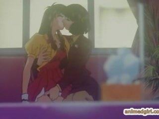 Pandalawahang kasarian hentai makakakuha ng sinipsip kanya titi at pangmukha pananamod