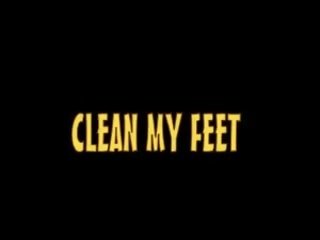Limpar pés, limpar pila, pronto para first-rate pé porno!