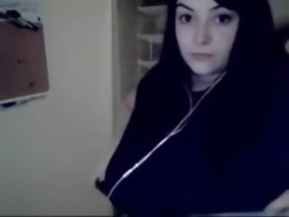 Goth darling clips Off Enormous TIts