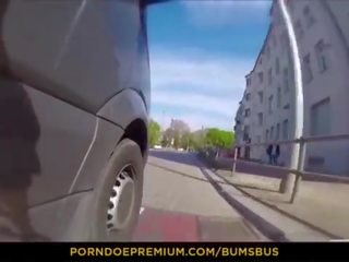 Bums автобус - див публичен x номинално видео с страстен европейски сладур lilli vanilli