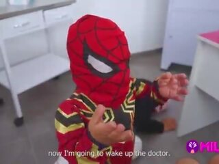 Karzeł spider-man defeats clinics thief i first-rate maryam bani jego cock&period;&period;&period; hero lub villain&quest;