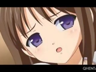 Hentai lassie miệng và lồn fucked lược cứng được tất cả mưa