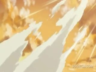 Smyslný anime školní rys dávat ji coed a boner