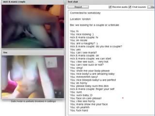 Chatroulette #77 lascivo coppia succhiare e lungo cazzo