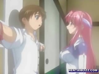 Captive hentai youngster dostaje zasysane jego członek przez paskudne hentai koedukacyjne nastolatek