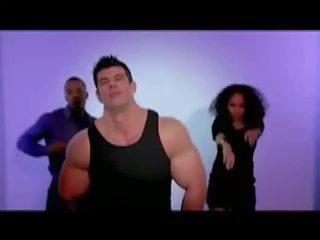 Muscle hunk perfection has own music film