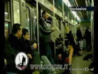 Regazo baile en la tren