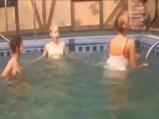 Attractive Lezboes in the swimming pool