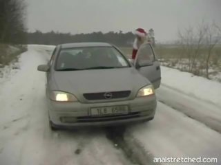 Χριστούγεννα hitch hiker