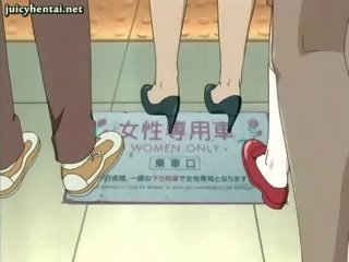 Anime lesbietes kopēts zīmējums apaļš bumbulīši