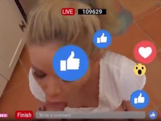 Getting mbales from her mbeling partner by blowing her stepbrother on fb live