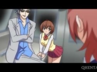 Tied Up Hentai Chick Sexually Tortured In Train