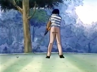 Anime sweetie sasitu sunītis stils par the golfs lauks