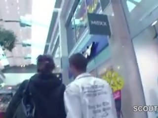 Young Czech Teen Fucked In Mall For Money By 2 German striplings