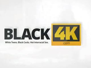 Black4k. незаймана чорна чувак на біла красуня в wonderful секс кіно дію