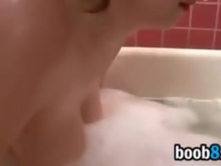 Busty feature Taking A Bath