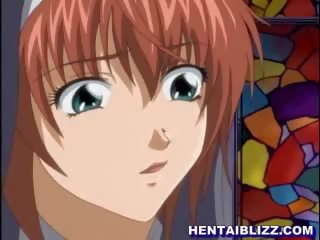 Hentai ni cô được fucked lược qua sai đường thầy tu