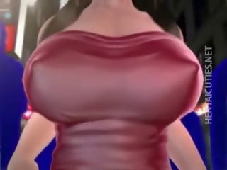 Dulce 3d animado divinity consigue grande tetas aspirado